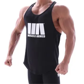 Rock Style Men Tank Top / Fitness Workout Vest / Alternative Fashion Clothing