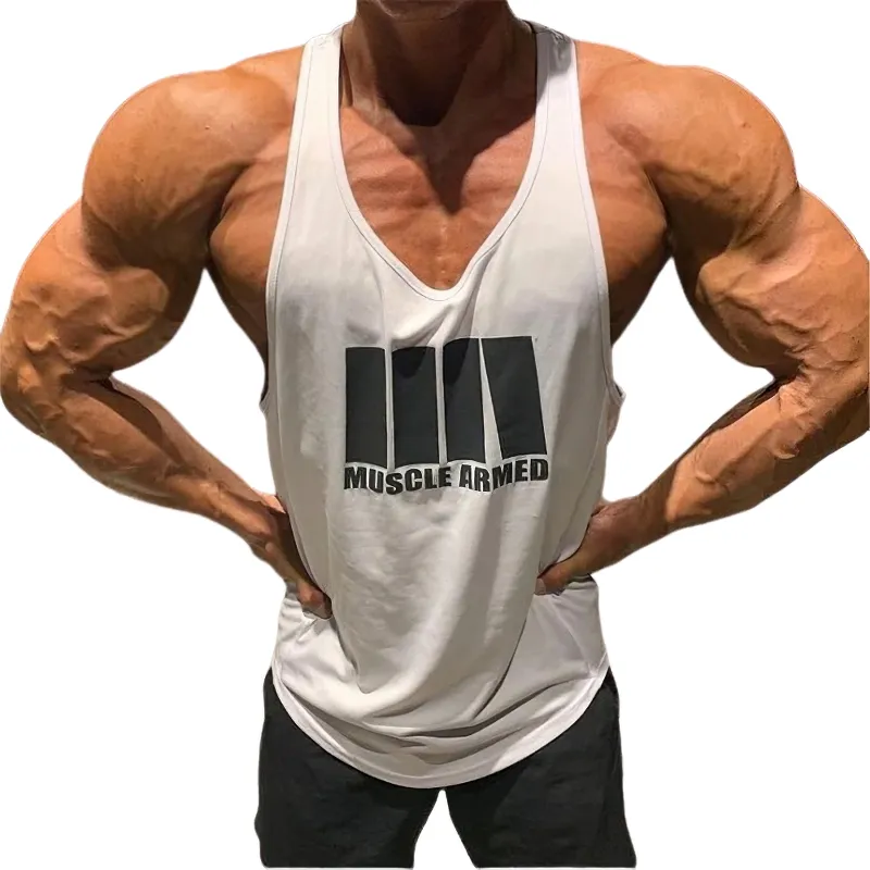 Rock Style Men Tank Top / Fitness Workout Vest / Alternative Fashion Clothing