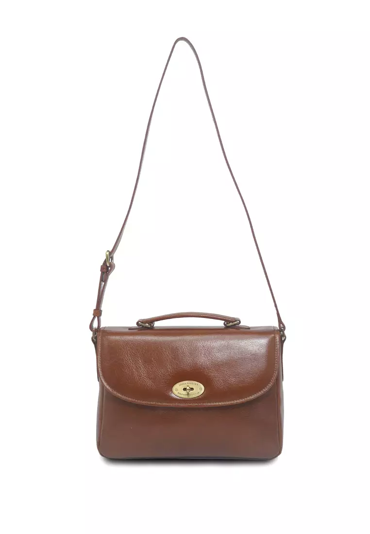 Santa Barbara Polo & Racquet Club Santa Barbara Polo & Racquet Club Full Leather Crossbody bag