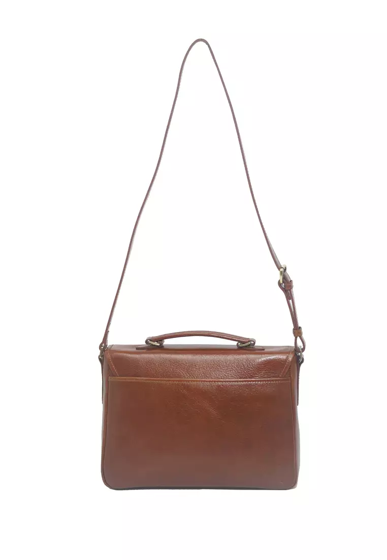 Santa Barbara Polo & Racquet Club Santa Barbara Polo & Racquet Club Full Leather Crossbody bag