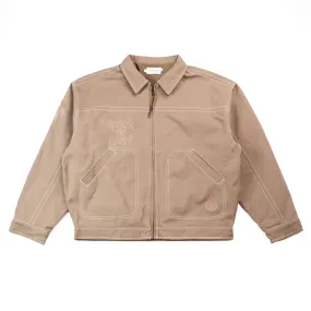 Script Carpenter Jacket (Light Brown)