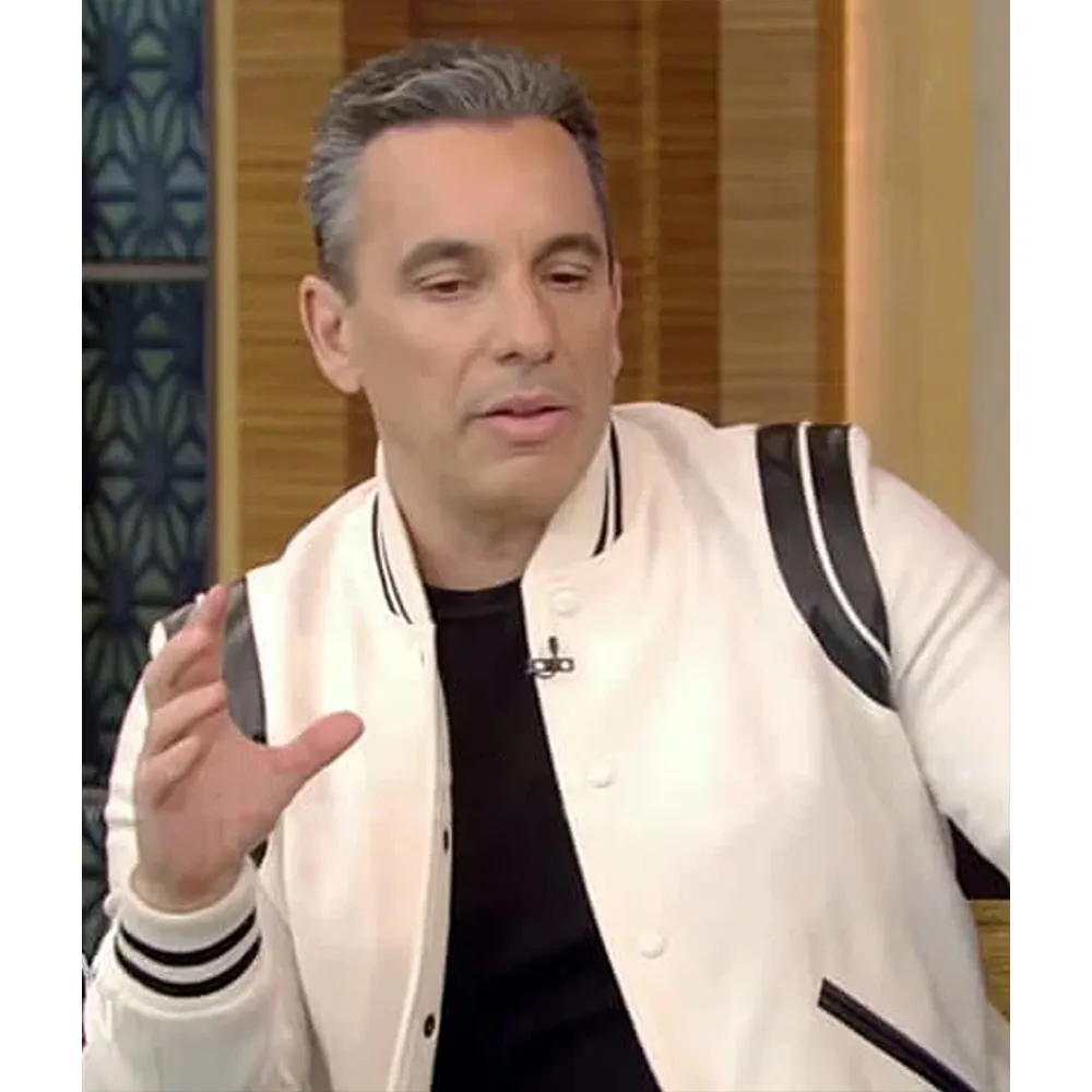 Sebastian Maniscalco Live With Kelly and Ryan Teddy Varsity Jacket