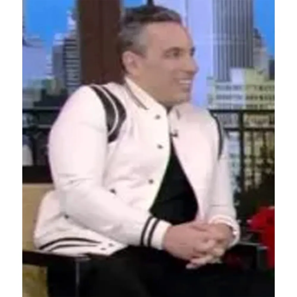 Sebastian Maniscalco Live With Kelly and Ryan Teddy Varsity Jacket