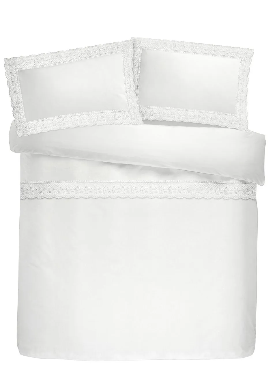 Serene Renaissance White Duvet Cover Set