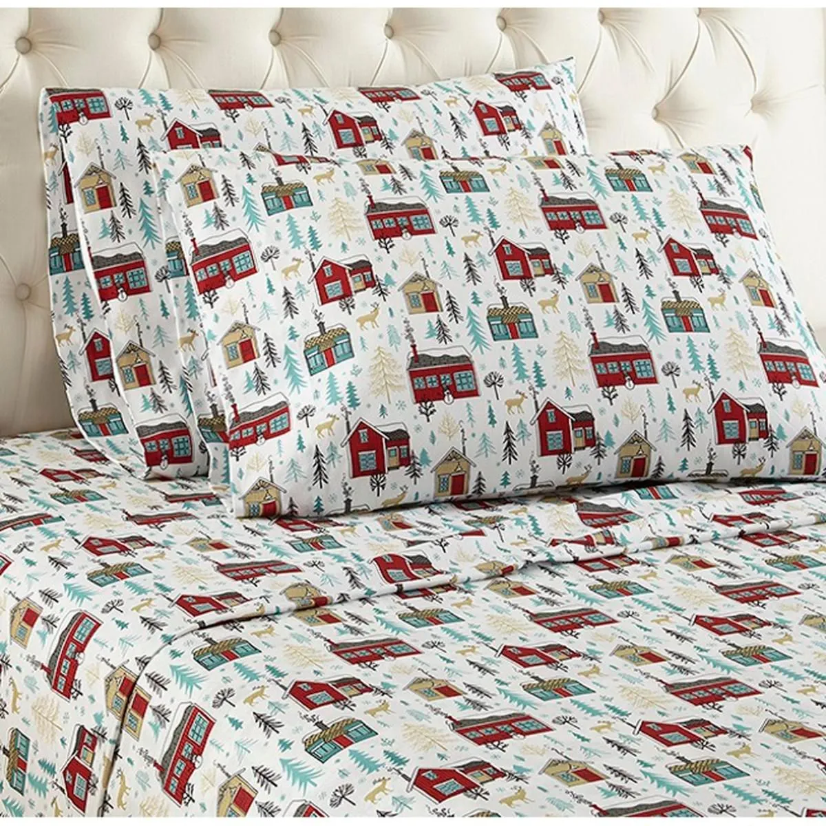 Shavel Micro Flannel Print Sheet Set - Full