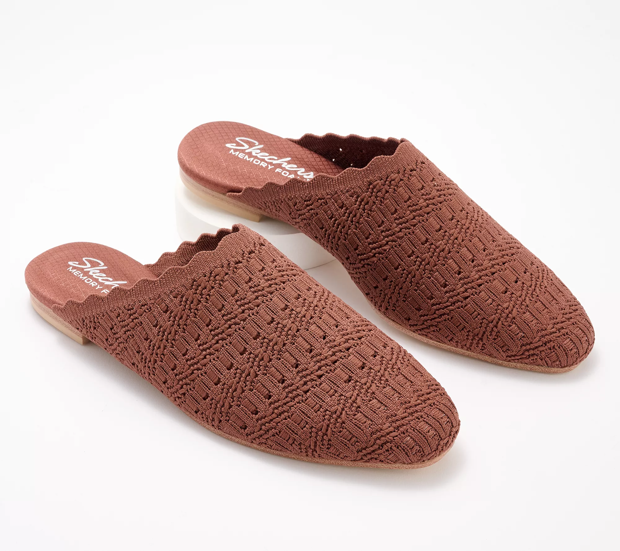 Skechers Cleo Snip Washable Vegan Recycled Crochet Mules -Sweet Daffodil