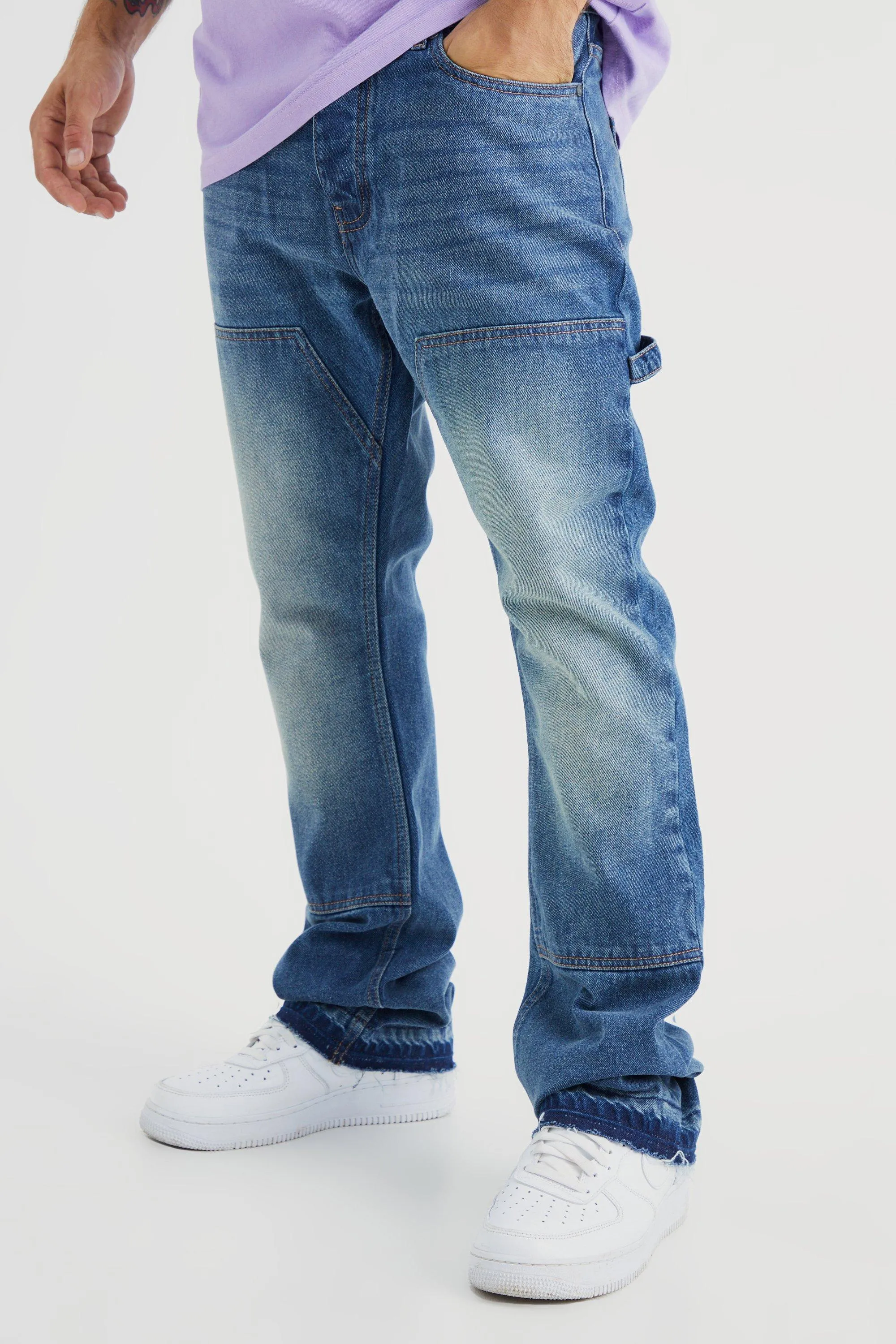 Slim Rigid Flare Carpenter Jeans