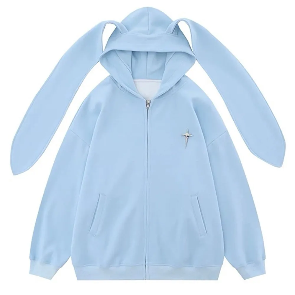 Star Girl Aesthetic Bunny Ears Hoodie