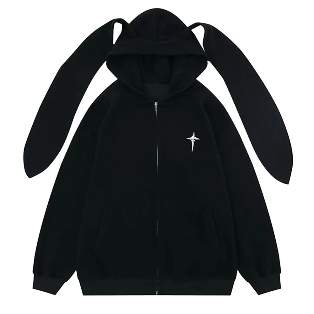 Star Girl Aesthetic Bunny Ears Hoodie