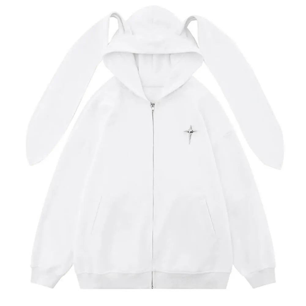 Star Girl Aesthetic Bunny Ears Hoodie