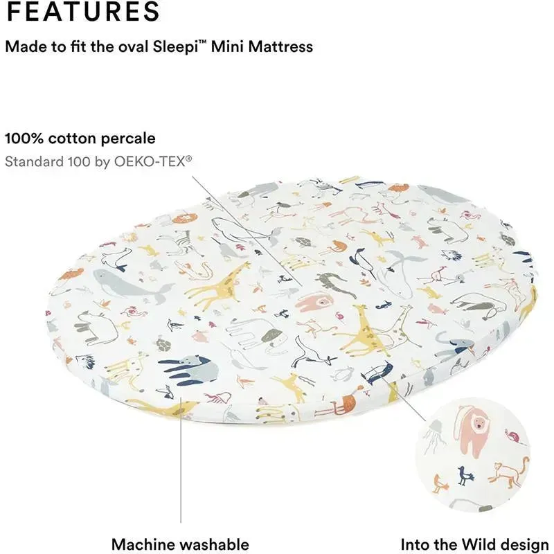 Stokke - Sleepi Mini Fitted Sheet by Pehr, Into The Wild