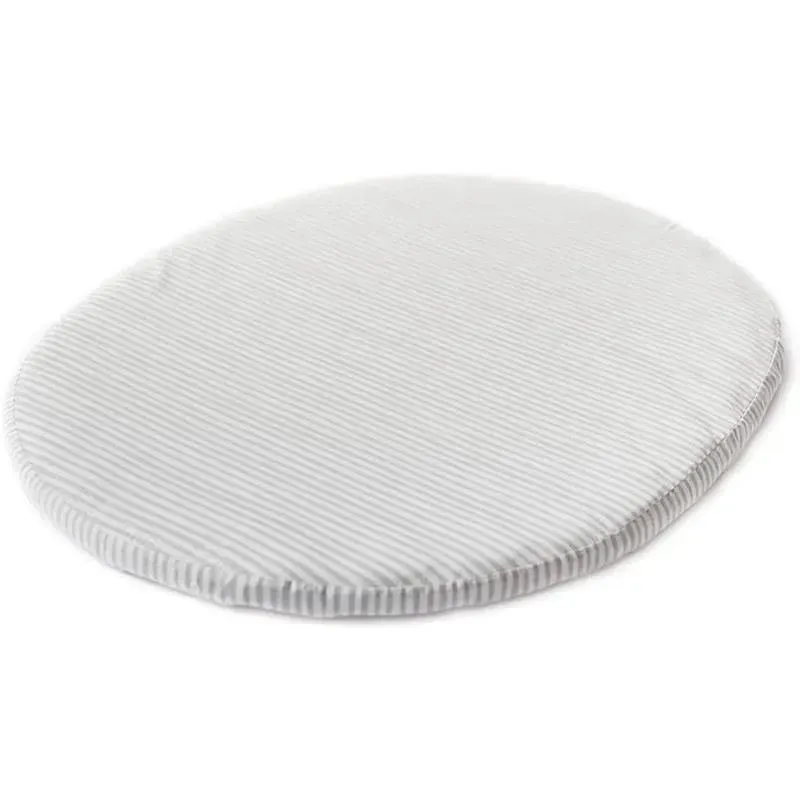 Stokke - Sleepi Mini Fitted Sheet by Pehr, Stripes Away Pebbles