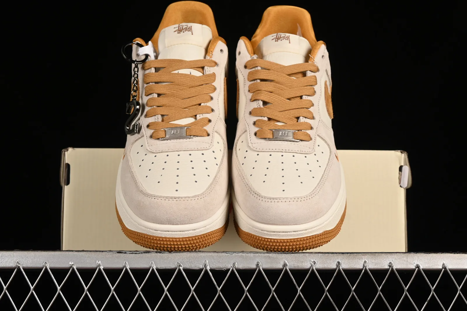 Stussy x Nike Air Force 1 07 Low Yellow Grey HD1968-020