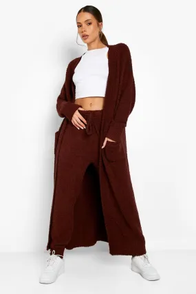 Teddy Knit Maxi Cardigan