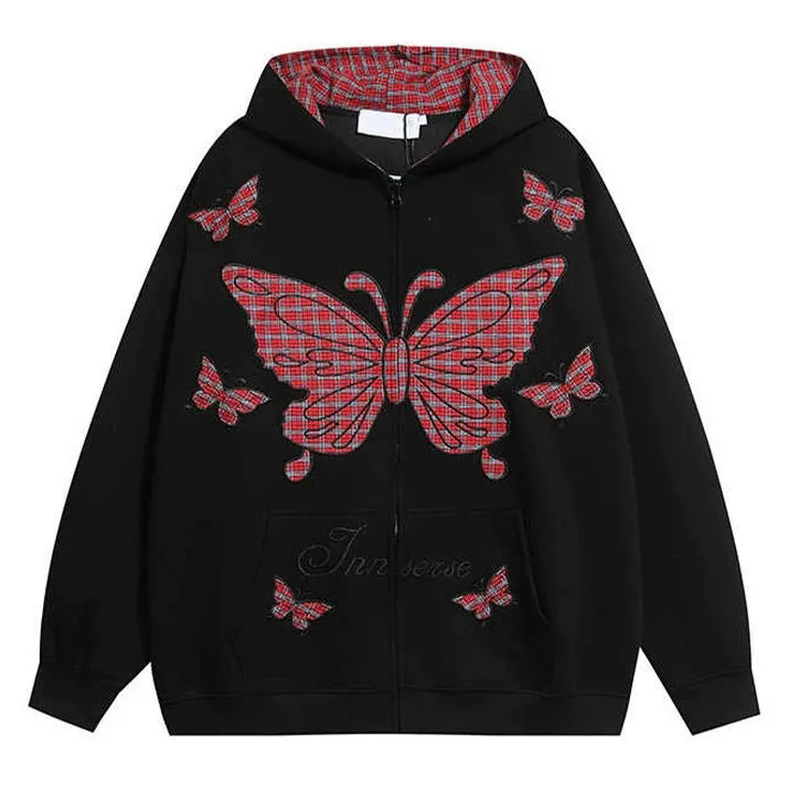 Teen Spirit Grunge Butterfly Hoodie