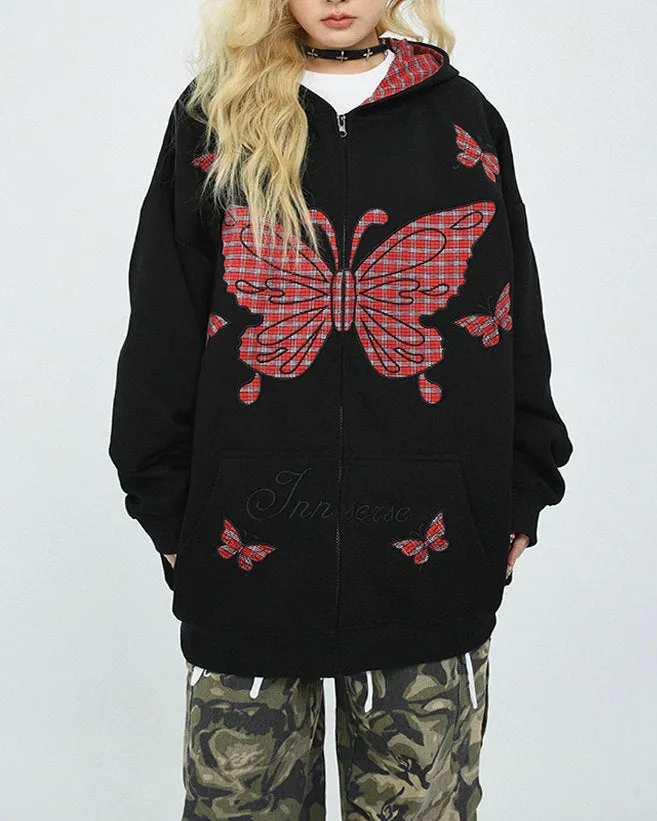 Teen Spirit Grunge Butterfly Hoodie