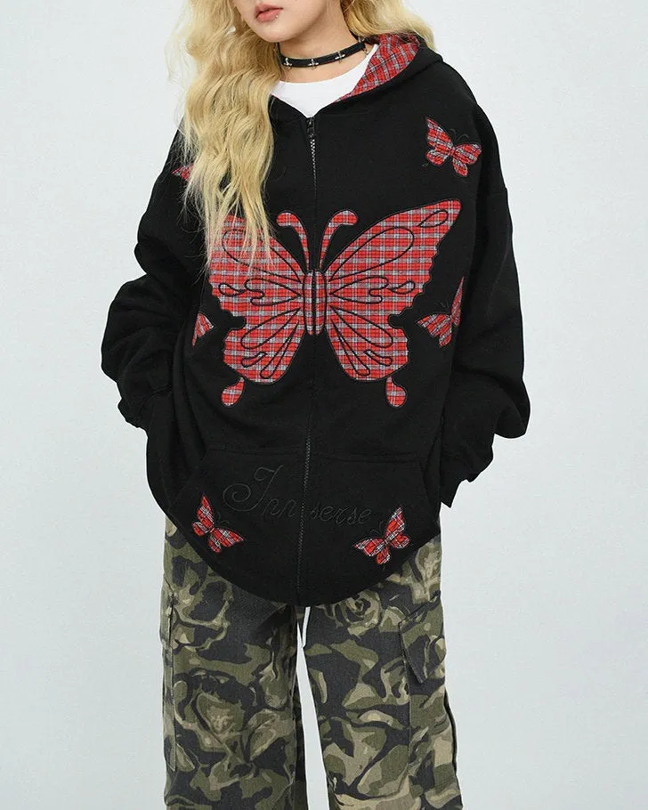 Teen Spirit Grunge Butterfly Hoodie