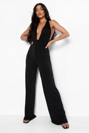 Textured Slinky Bodysuit & Wide Leg Pants