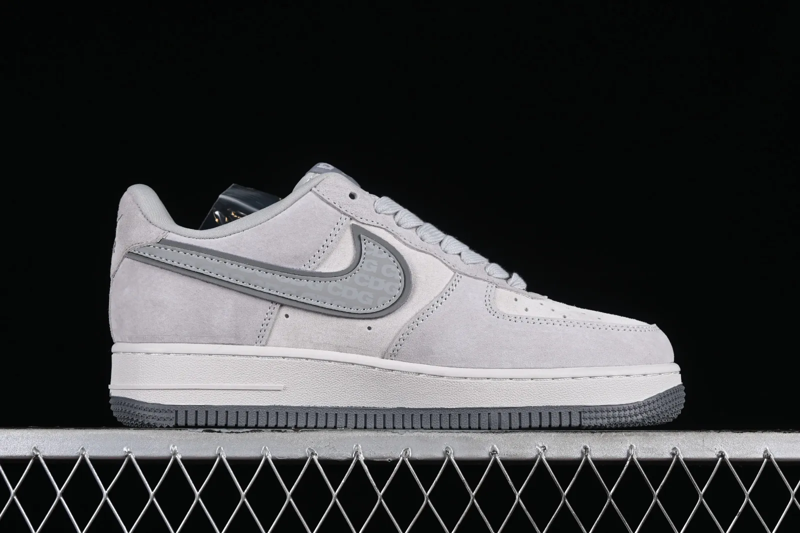 The North Face x CDG x Nike Air Force 1 07 Low Light Grey Dark Grey HD1968-016