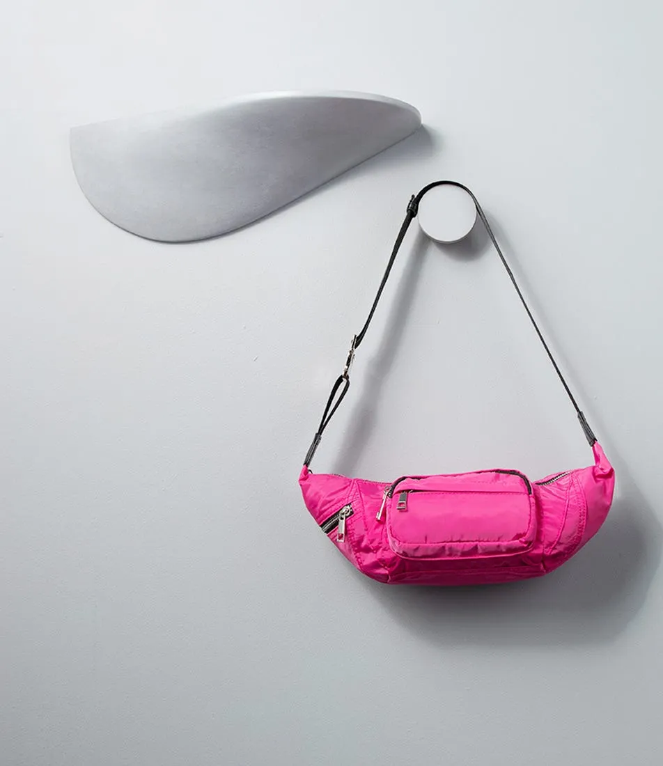 THERAPY Sweat X Ella May Ding Pink Nylon Crossbody Bag