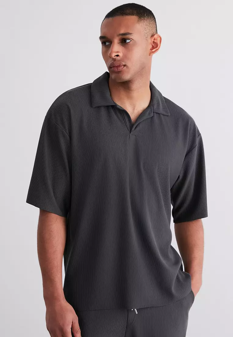 Trendyol Pleated Polo Shirt