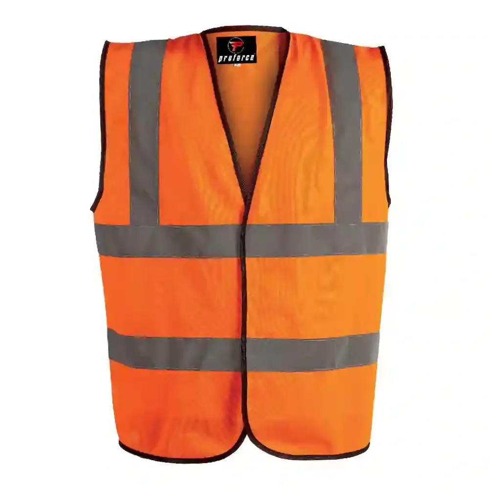 Unbreakable HV05 Proforce Class 2 Orange Hi-Visibility Vest (Pack of 10)