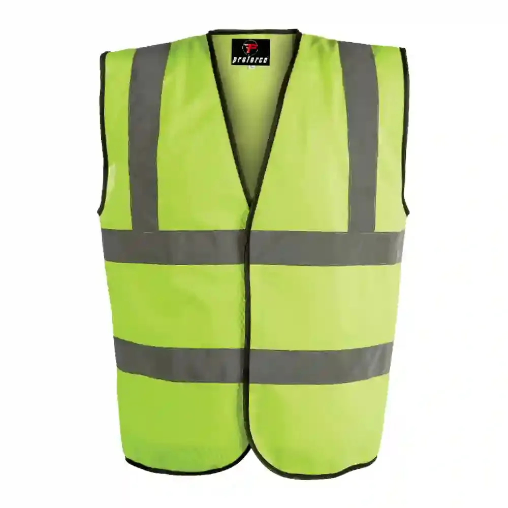 Unbreakable HV08 Proforce Class 2 Yellow Hi-Visibility Vest (Pack of 10)