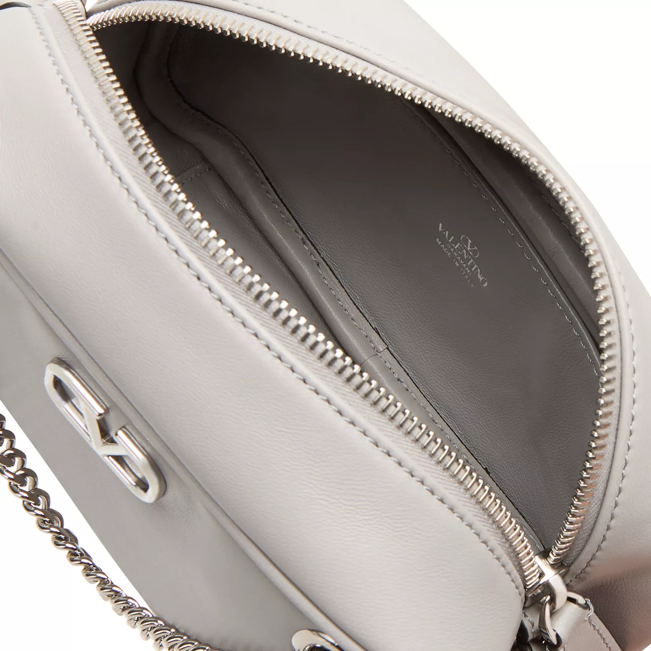 VALENTINO GARAVANI V Logo Signature Mini Shoulder Bag - Dove Grey