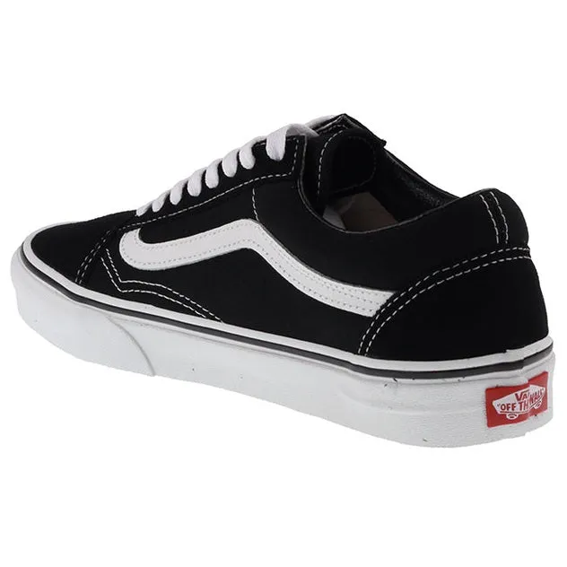 Vans Trainers Mens Old Skool Black White Canvas