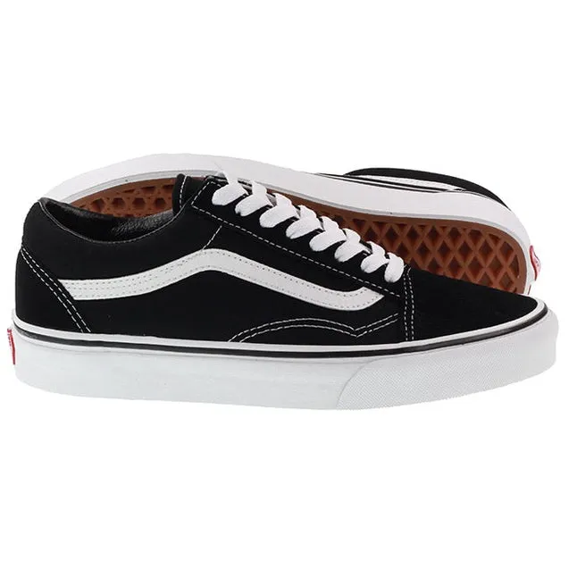 Vans Trainers Mens Old Skool Black White Canvas