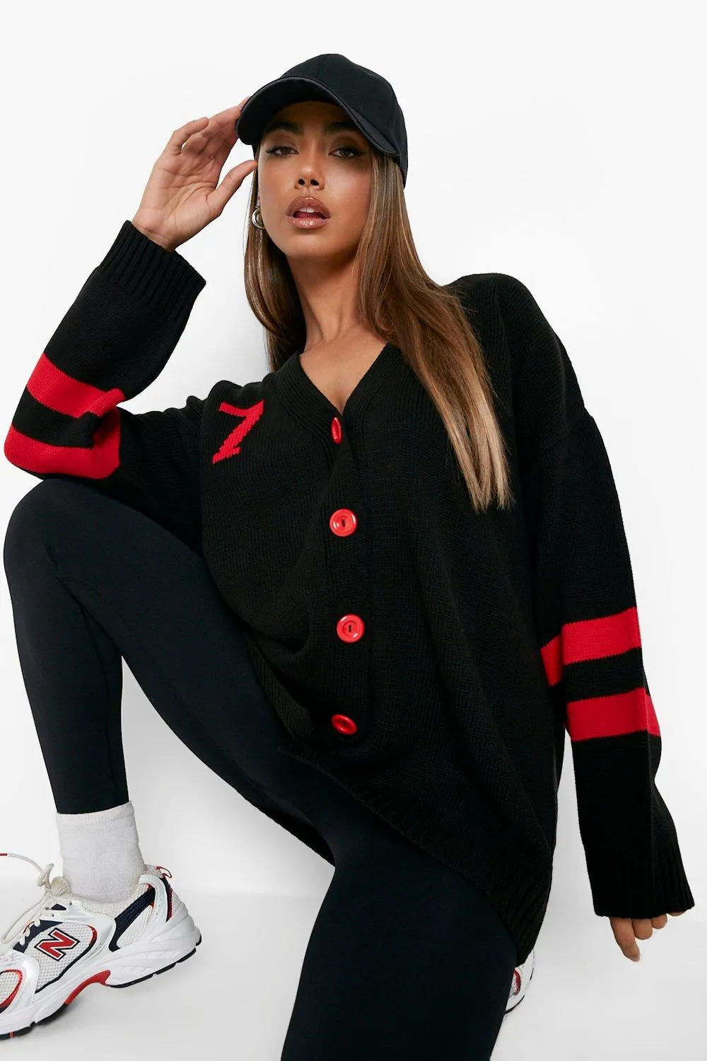 Varsity Oversized Cardigan