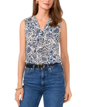 Vince Camuto Printed Sleeveless Top