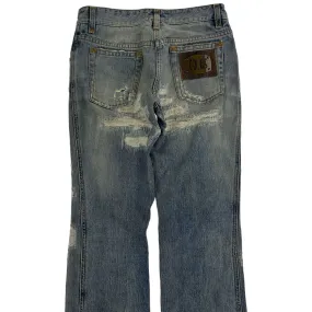 Vintage Dolce & Gabbana Distressed Denim Jeans Size W27 | Second Wave Vintage