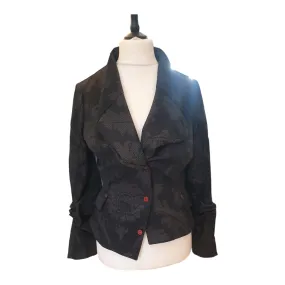 Vivienne Westwood Red Label Black and Grey patterned fitted jacket, 48