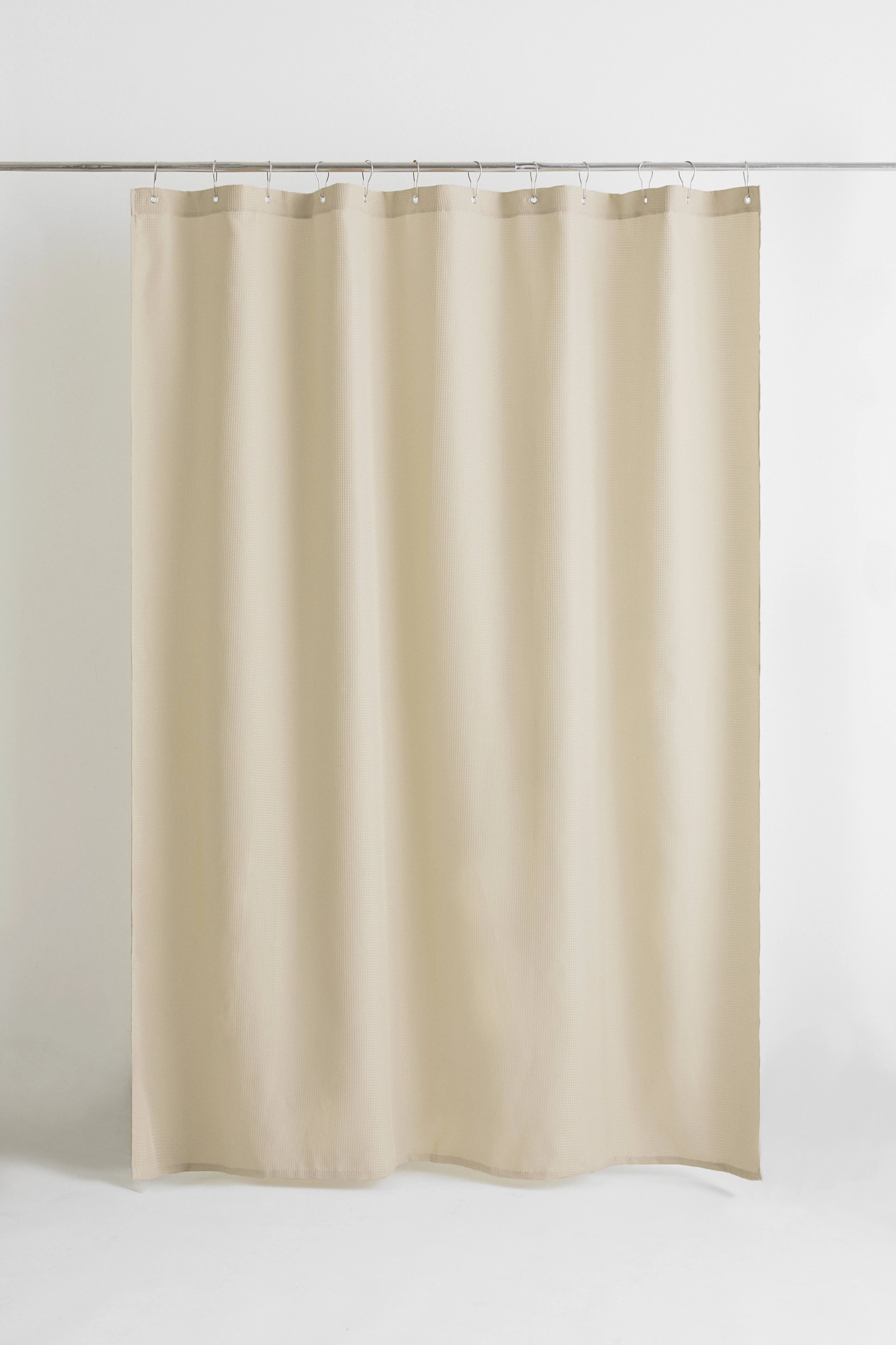 Waffled shower curtain - Greige - Home All | H&M GB