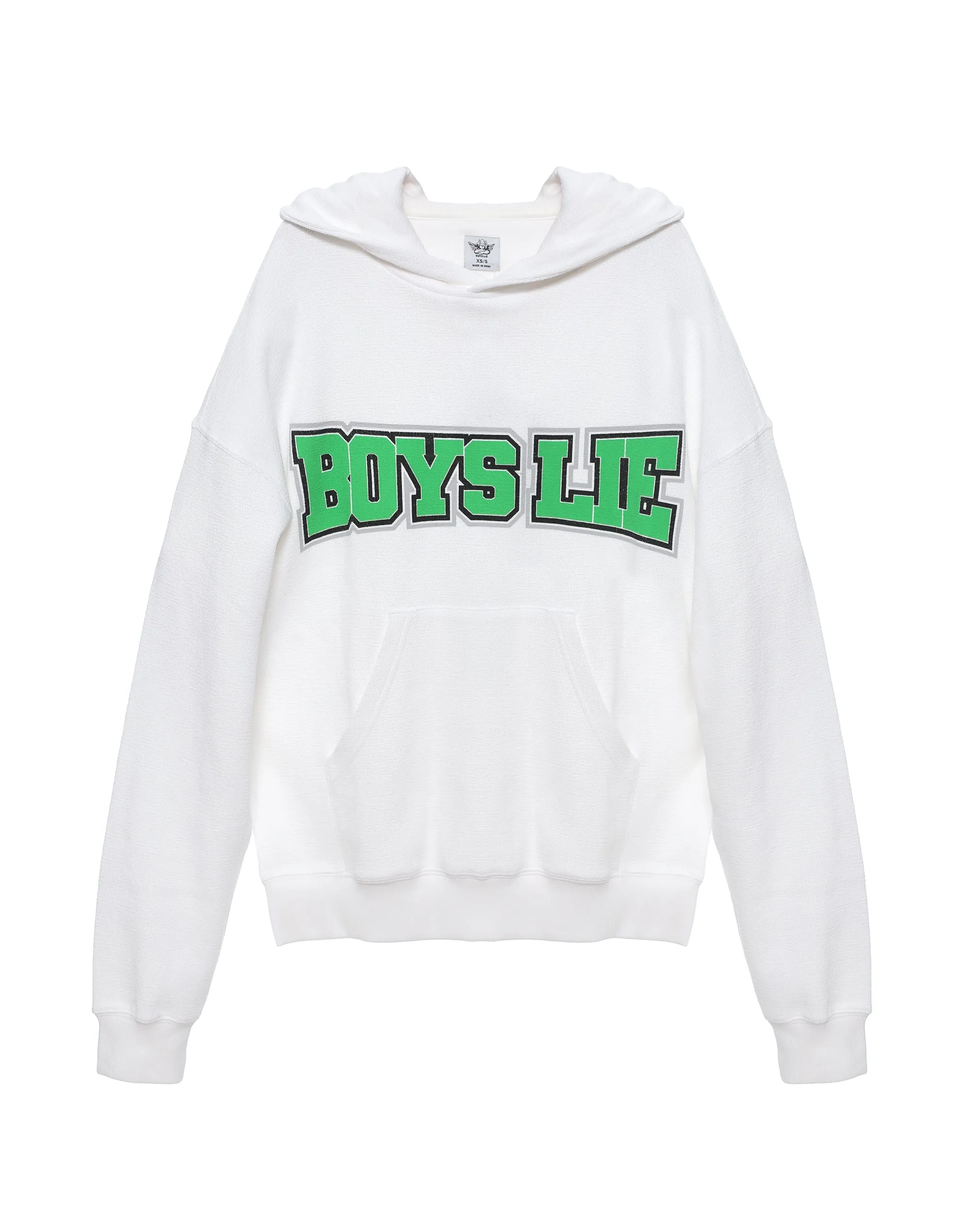 White Don't Fumble Racer Hoodie