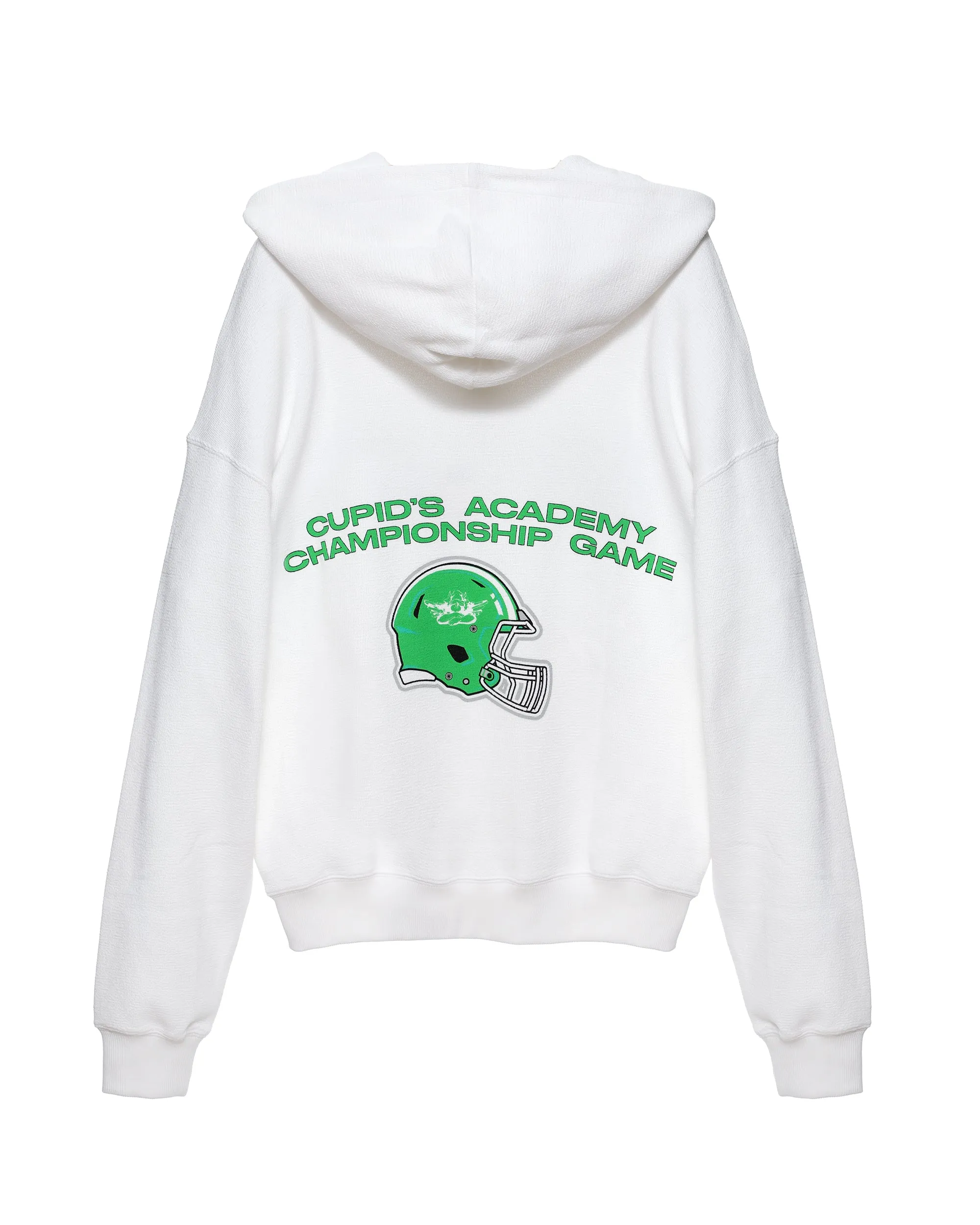 White Don't Fumble Racer Hoodie