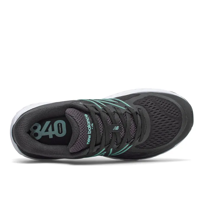 Womens New Balance 840v5 Black With Storm Blue