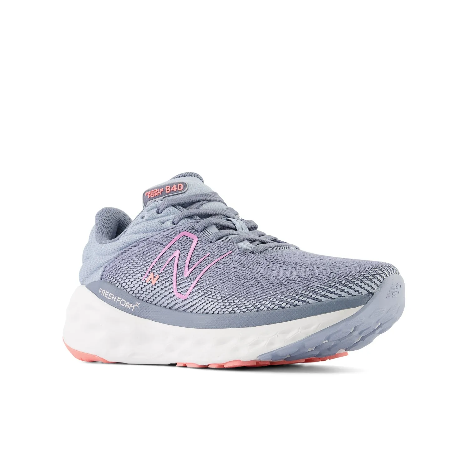 Women's New Balance Fresh Foam X 840v1 Color: Arctic Grey with Raspberry