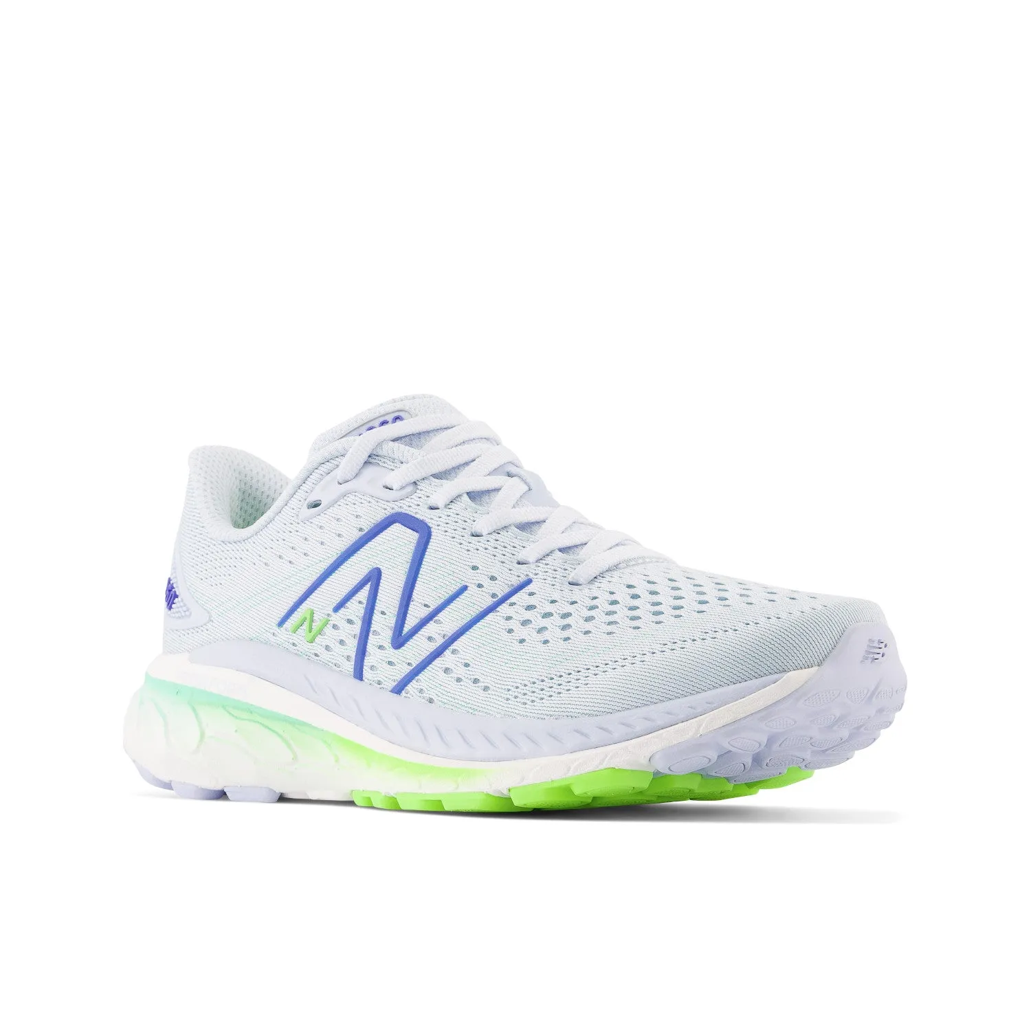 Women's New Balance Fresh Foam X 860v13 Color: Starlight with Pixel Green and Bright Lapis