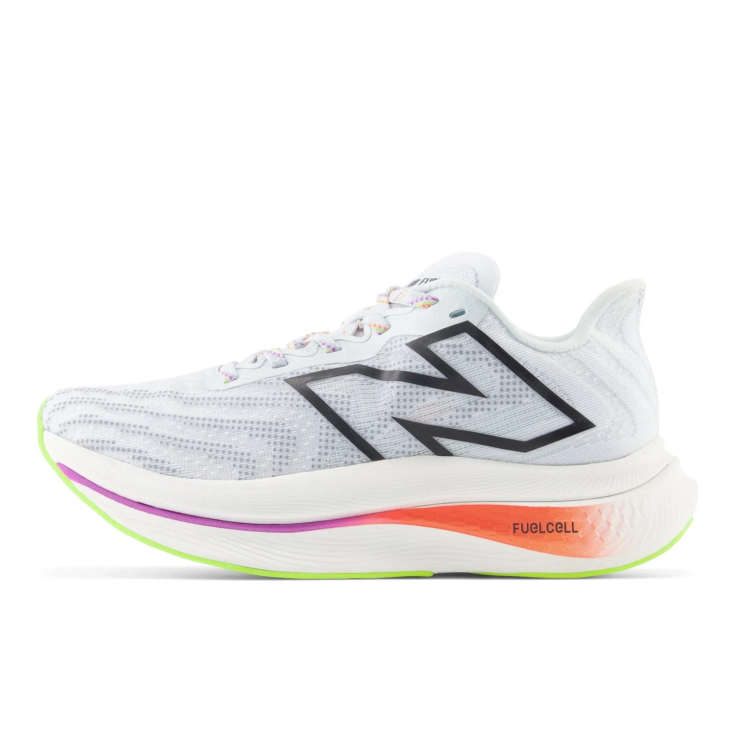 Women's New Balance FuelCell SuperComp Trainer v2 Color: Ice Blue with Neon Dragonfly