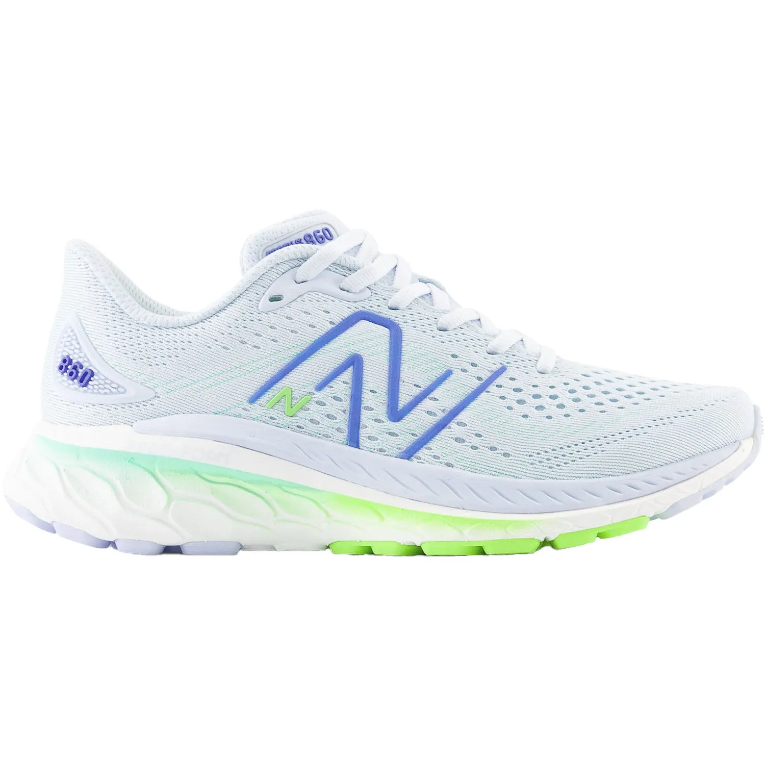 Women's New Balance W860G13 Fresh Foam X Starlight/Pixel Green/Bright Lapis Mesh