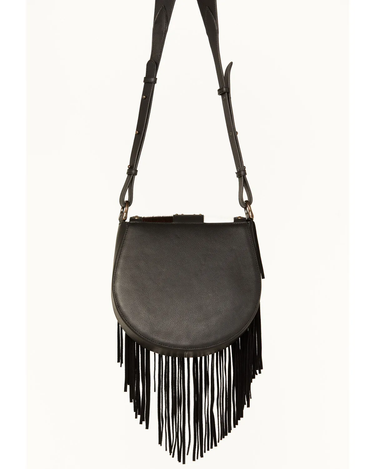 Wonderwest Women's Cowhide Fringe Crossbody Bag