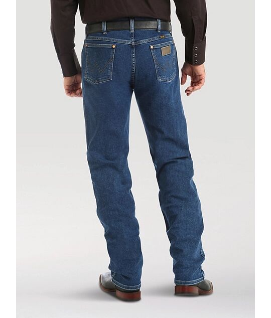 Wrangler Men's Cowboy Cut Original Fit Active Flex Jeans in Stonewash