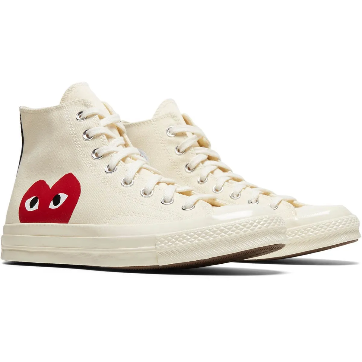 x CDG Play CHUCK TAYLOR HI Beige