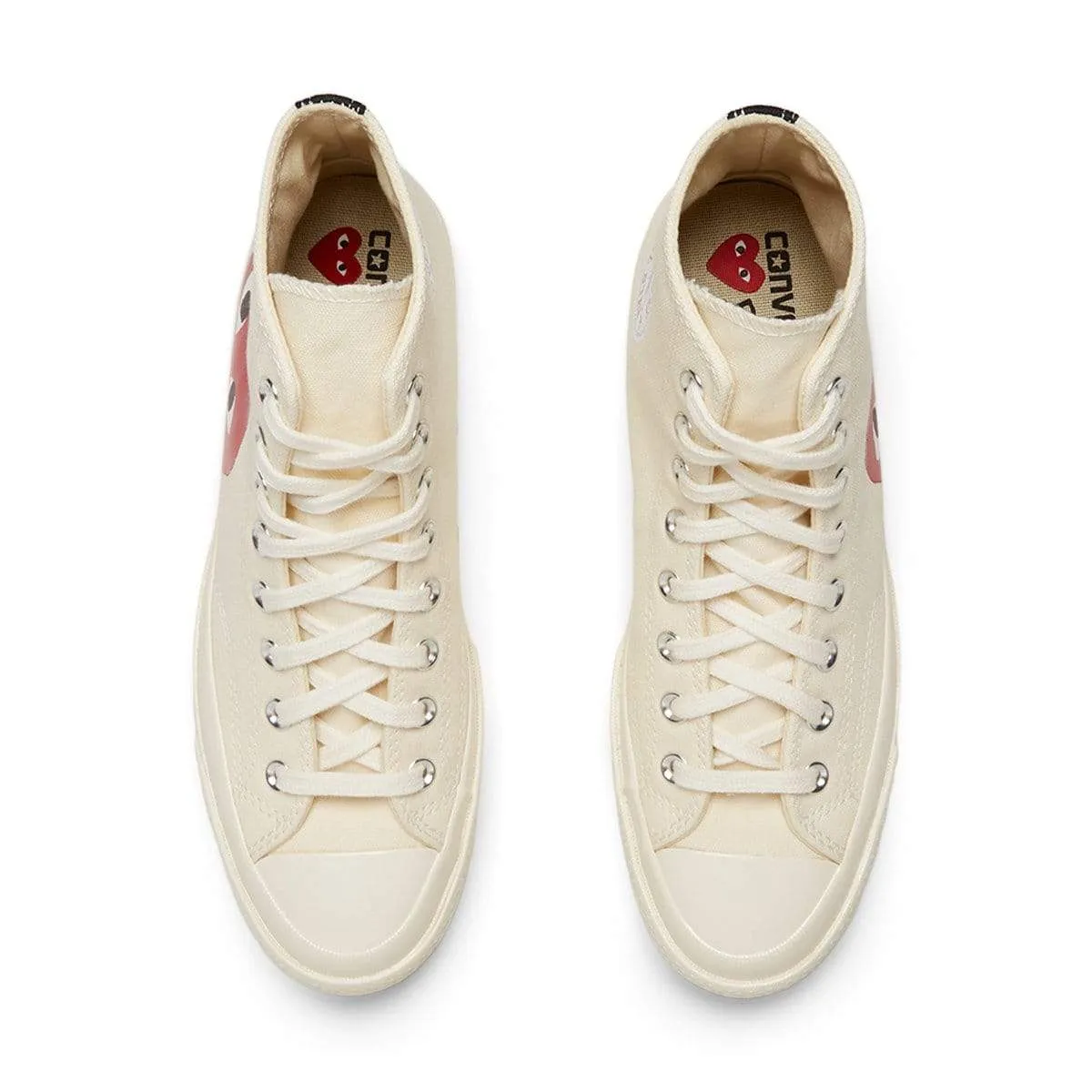 x CDG Play CHUCK TAYLOR HI Beige